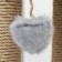 Rotonda clawberry with a toy, jute 35 x 35 x 50 cm, gray