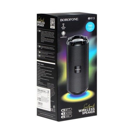 Portable column Borofone BR15, 10 W, BT5.0, AUX, FM, Microsd, USB, 1200 mAh, black-2