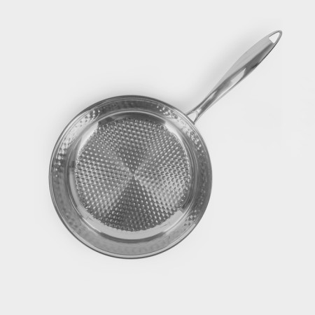 A pan with a corrugated bottom luxstah, d = 24 cm, h = 50 cm, stainless steel, induction-1