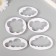 Catter for polymer clay "Cloud" set of 5 pcs 4.8x7.6 5.8x6.8 3.5x6.2 4.1x7.9 4.8x7 cm