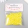 Set of beads "needlework" plastic, diameter 5 mm, 25 g, yellow