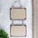 Double photo frame on braid L-4 10x15 cm, wenge