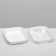 Rounded toilet with a mesh of 33.5 x 25 x 6 cm, white