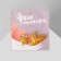 Brooch "Golden Fish", orange color in gold