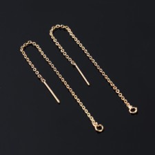 Fundamentals for a bubble of 80 × 0.8 mm, broach with a chain, color gold (steam)