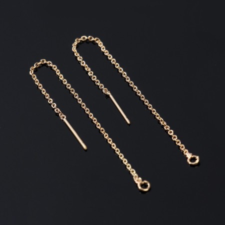 Fundamentals for a bubble of 80 × 0.8 mm, broach with a chain, color gold (steam)