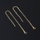 Fundamentals for a bubble of 80 × 0.8 mm, broach with a chain, color gold (steam)