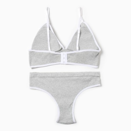 Female set (top, panties) Gray color, size 42-44-10
