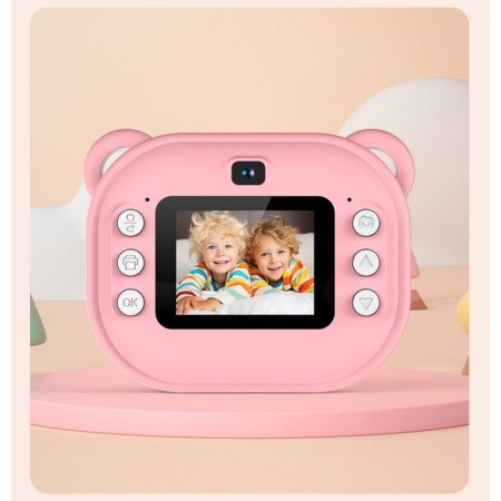 Mini-printer with a camera LPR-21, tour, tape, strap, pink-1
