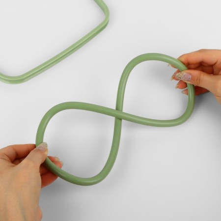 Embroidery hoops, flexible rectangle, 22 × 18 cm, olive color-2