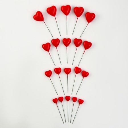 Set for decorating "hearts", red color-2