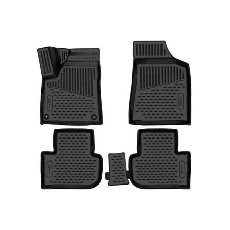 3D mats in the salon for FAW Bestune T77 2021-, 4 pcs.