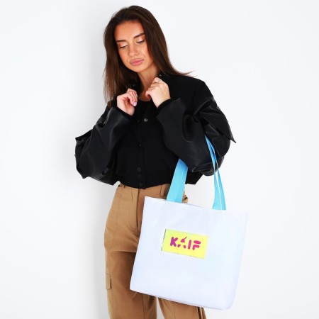 Shoper Kaif without lightning with lining, white color-12