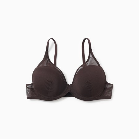 Women's bra, chocolate-brown color, size 80a