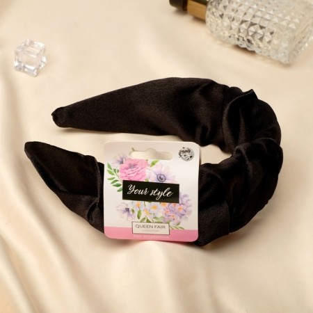 Hair cap "Juno" classic, 5 cm, black-1
