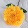 Artificial flowers "velvet peony" 15x55 cm, yellow