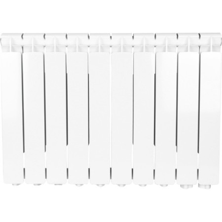 Aluminum radiator Stout Bravo, 500 x 80 mm, 10 sections, lower right connection-1