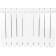 Aluminum radiator Stout Bravo, 500 x 80 mm, 10 sections, lower right connection