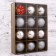 Set of balls plastic D-6 cm, 12 pcs "Gloria" silver
