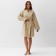 Women's bathrobe, col. Beige, rr 46-48, 100% polyester, 300 g/m2