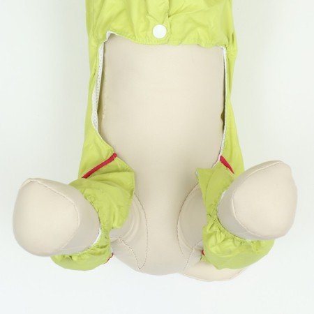 Combiason for dogs, demi -season with a bag, size S (DS 25, OG 33, Osh 23 cm), light green-8