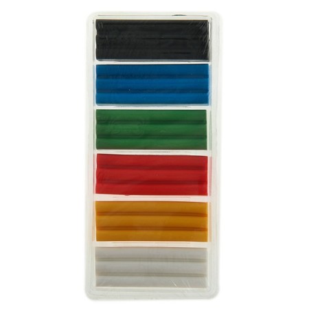 Plastic-polymer clay baked set, ZHK "Flower", 6 colors x 20 g (120 g)-1