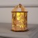 Christmas tree toy "Lantern with a house", from batteries, a glow of warm white