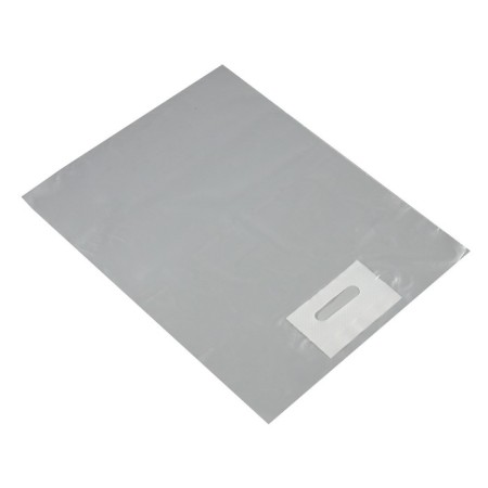Polyethylene package with a cut handle, transparent 40-50 cm, 60 μm-1