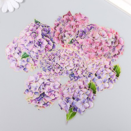Stickers for the creativity of "hydrangea" set of 10 pcs 0.2x8.5x13.3 cm