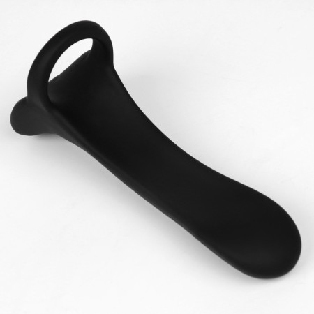 Nazadka-vibrator Oka-hips, 20 modes, an erection ring, software, silicone, black-10