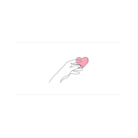 Basket for toys "Heart in hands, size 35x50 cm-1