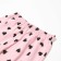 Female home set (T -shirt/shorts), black/pink color, size 46