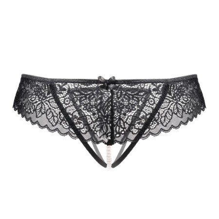 Panties Eromantica, Freya, with beads, black color, size 54-56-3
