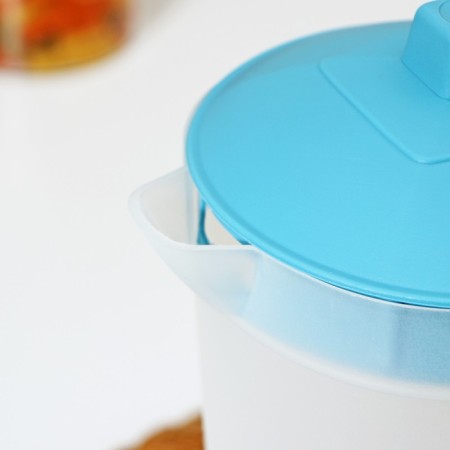 A jug with a lid, 2 l, 20 × 12 × 26 cm, blue color-2