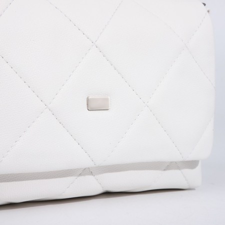 Women's bag Textura, messenger, small size, white color-3