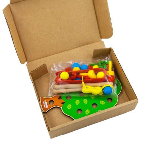 Alatoys Sorter with tweezers "Wood"-6