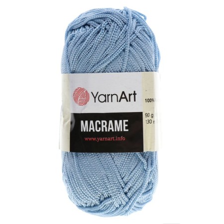 Yarn "Macrame Macrama" 100% polyester 130m/90g (133 blue)-1