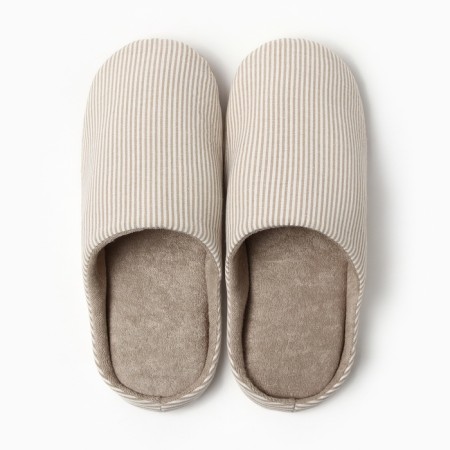 Male slippers, eco size 44-45, beige strip-11