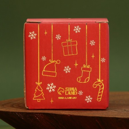 New Year's candle in the Bank "Winter - Magic Time", aroma spruce branches, 5.5 x 6.5 cm-7