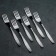 A set of dining rooms "Uralochka", h = 20 cm, thickness 2 mm, 6 pcs, silver color