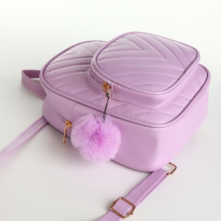 The backpack of the stitch strip, 20*8*23, lightning department, n/pocket, lilac-5