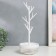 Casket with a stand for jewelry plastic "tree" white 14x36.5x14 cm