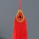 Textile suspension, plastic "Pendant East" Red 1x4x15 cm