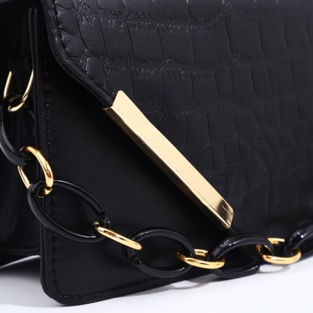 Bag Messenger on magnet, black color-3