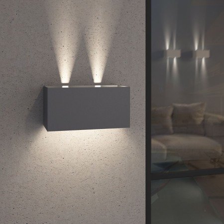 Architectural backlight Elektrostandard, Winner Led 12 W, 100x200x100 mm, IP54, gray color-1