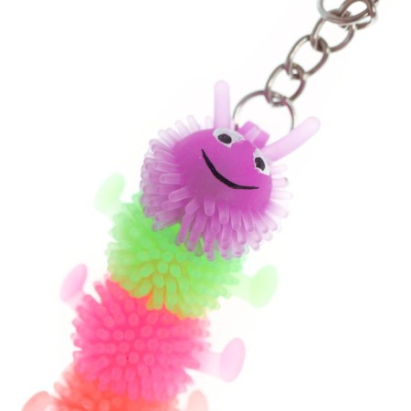 Hedgehog "Stiring", rubber, on a key fob, Mix color-2