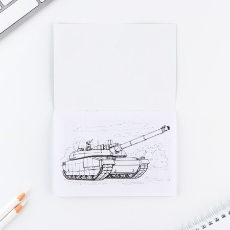Set: notebook A6, pencils (2 pcs.) And wax crayons (4 pcs.) "First in everything"-6
