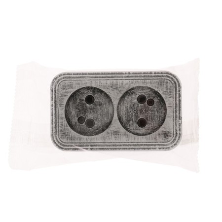 Rosette "Elect" Ra 16-237-hour, 16 A, 250V, double, open, without salary, black under silver-2