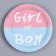 Paper plate for gender pati, set of 6 pcs.