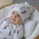 Hat with ears children's kinderlitto "crumbs of peas", age 0-3 months, 3 pcs